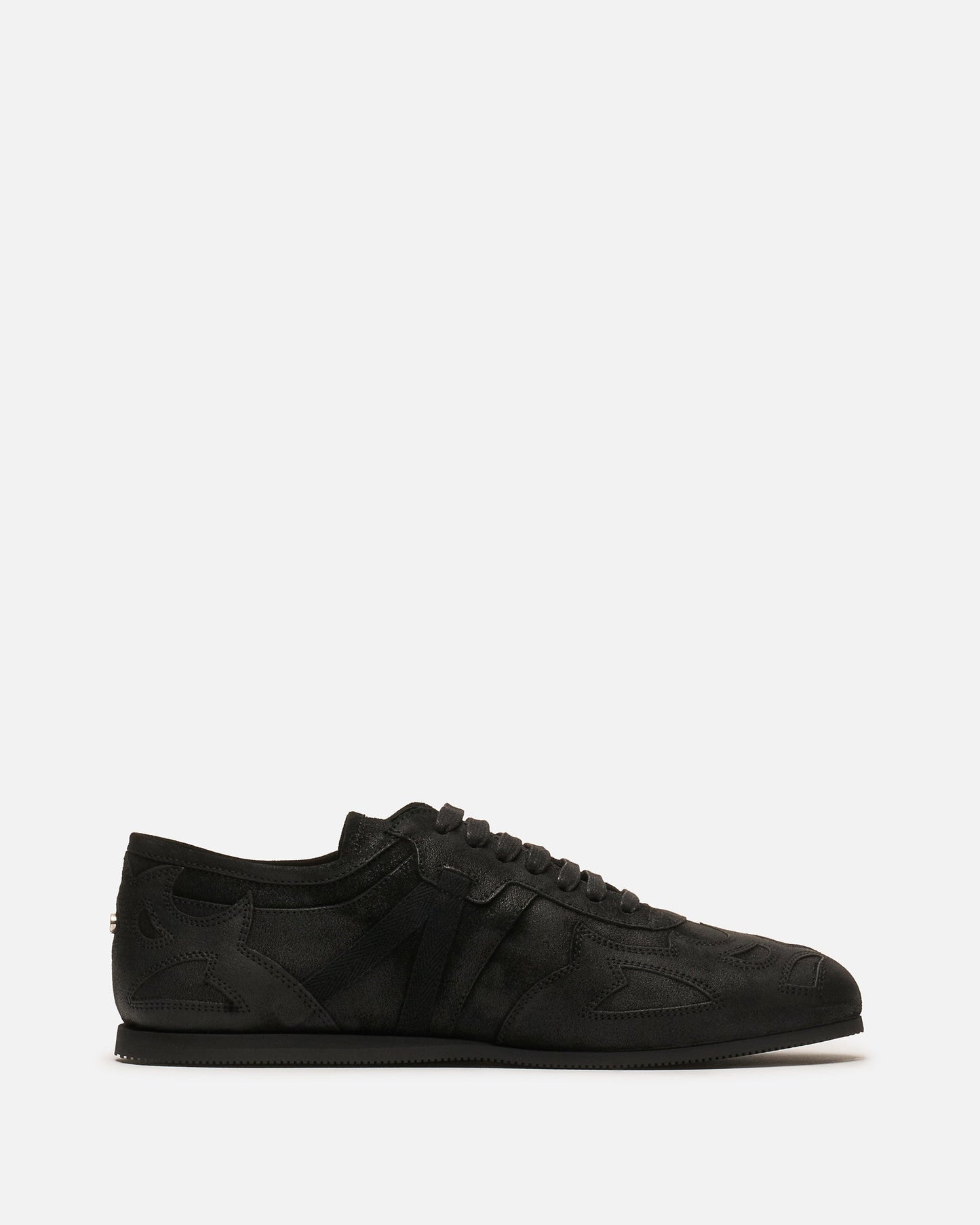 Ann Demeulemeester Men's Sneakers Milton Soft Low-Top Boxing Sneakers in Black