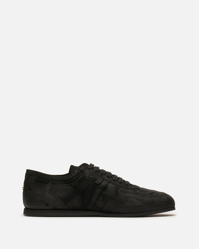 Ann Demeulemeester Men's Sneakers Milton Soft Low-Top Boxing Sneakers in Black