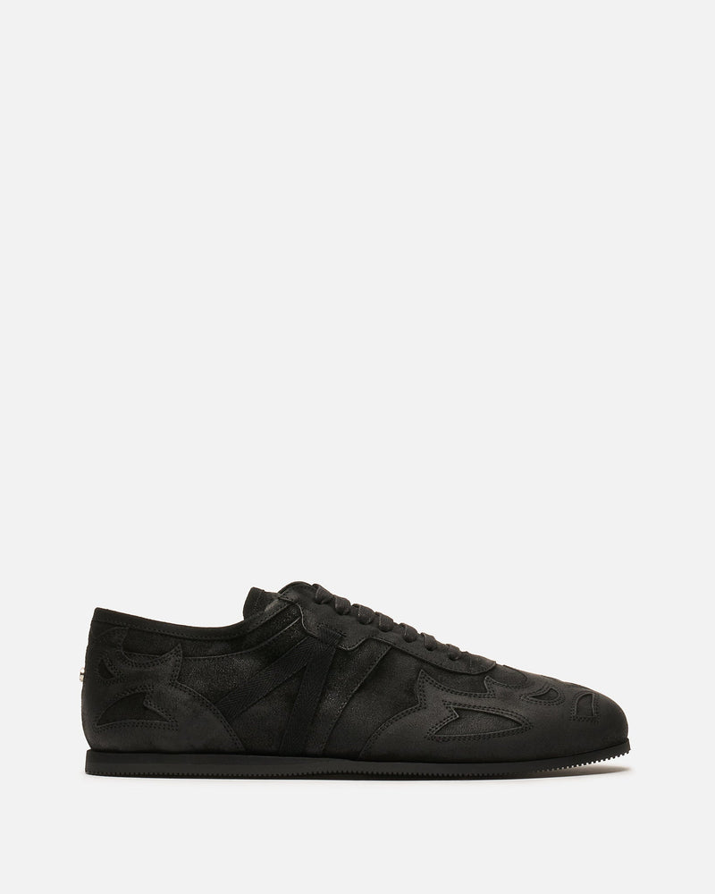Ann Demeulemeester Men's Sneakers Milton Soft Low-Top Boxing Sneakers in Black