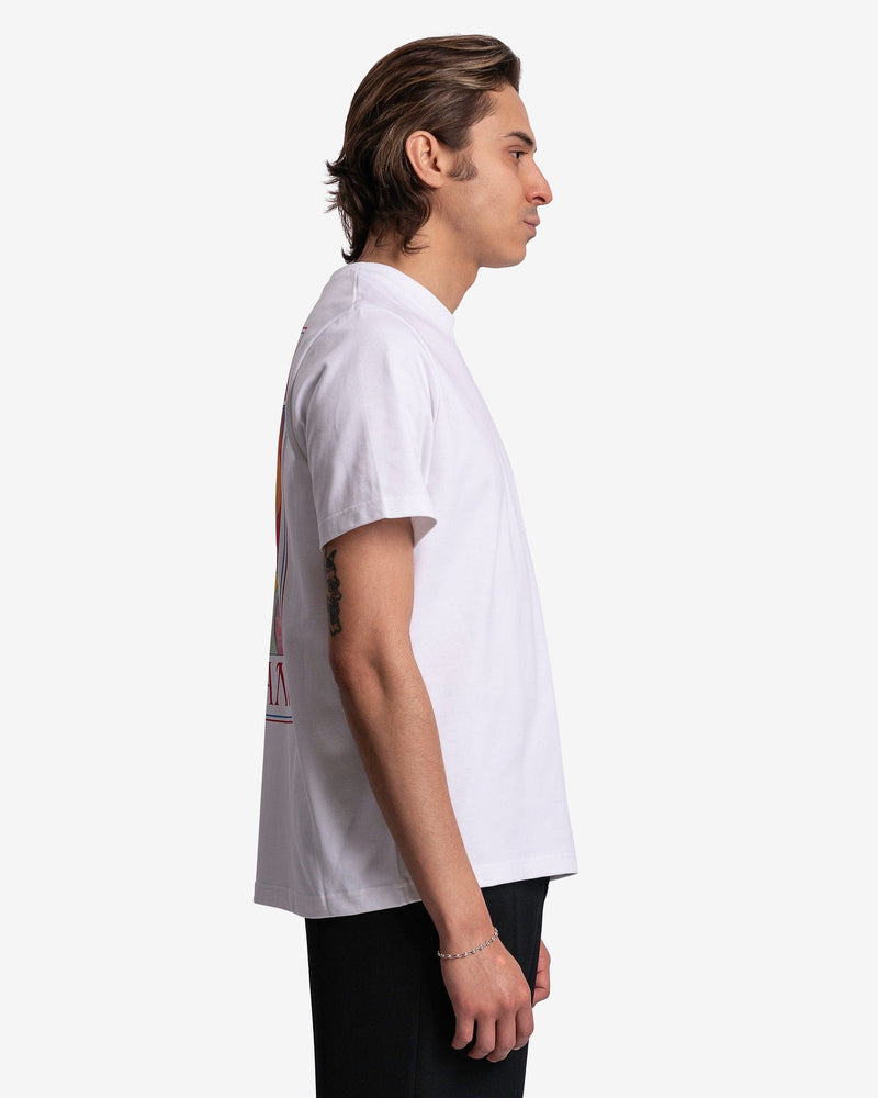 Casablanca Men's T-Shirts Mind Vibrations T-Shirt in White