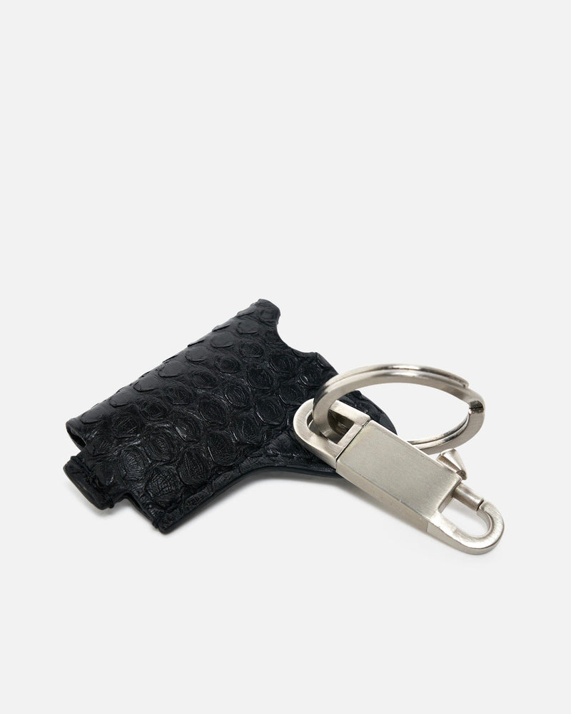 Rick Owens Leather Goods Mini Lighter Holder in Black
