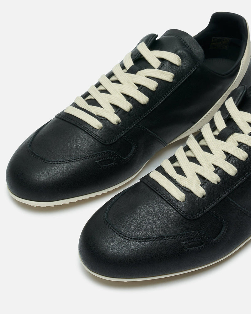 Rick Owens Men's Sneakers Minimal Sneak in Black/Milk