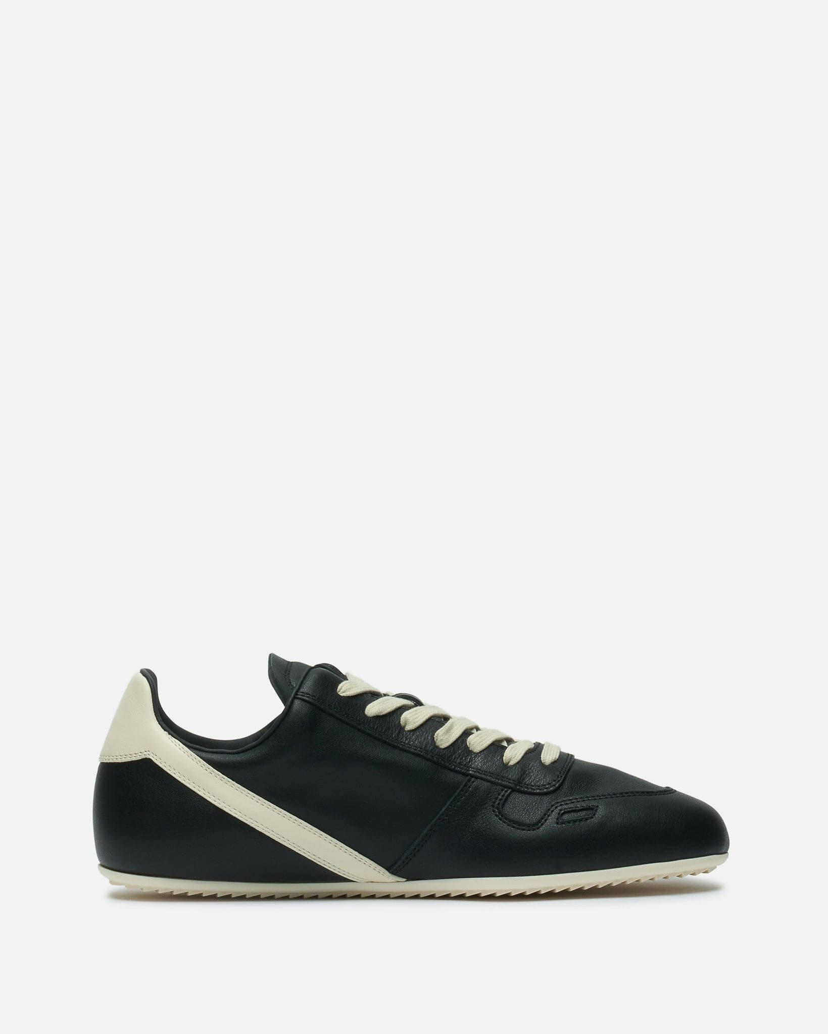 Rick Owens Men's Sneakers Minimal Sneak in Black/Milk