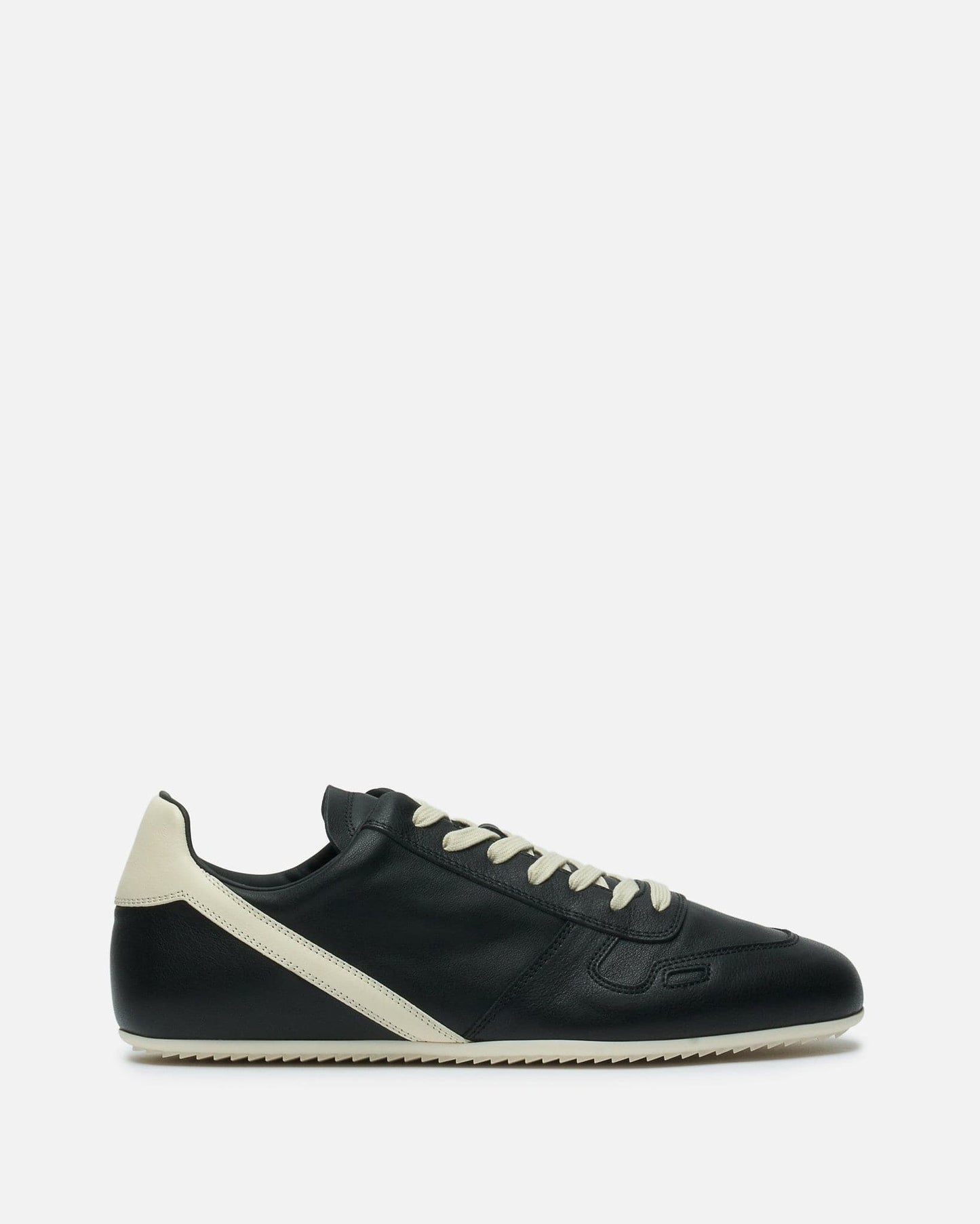 Rick Owens Men's Sneakers Minimal Sneak in Black/Milk