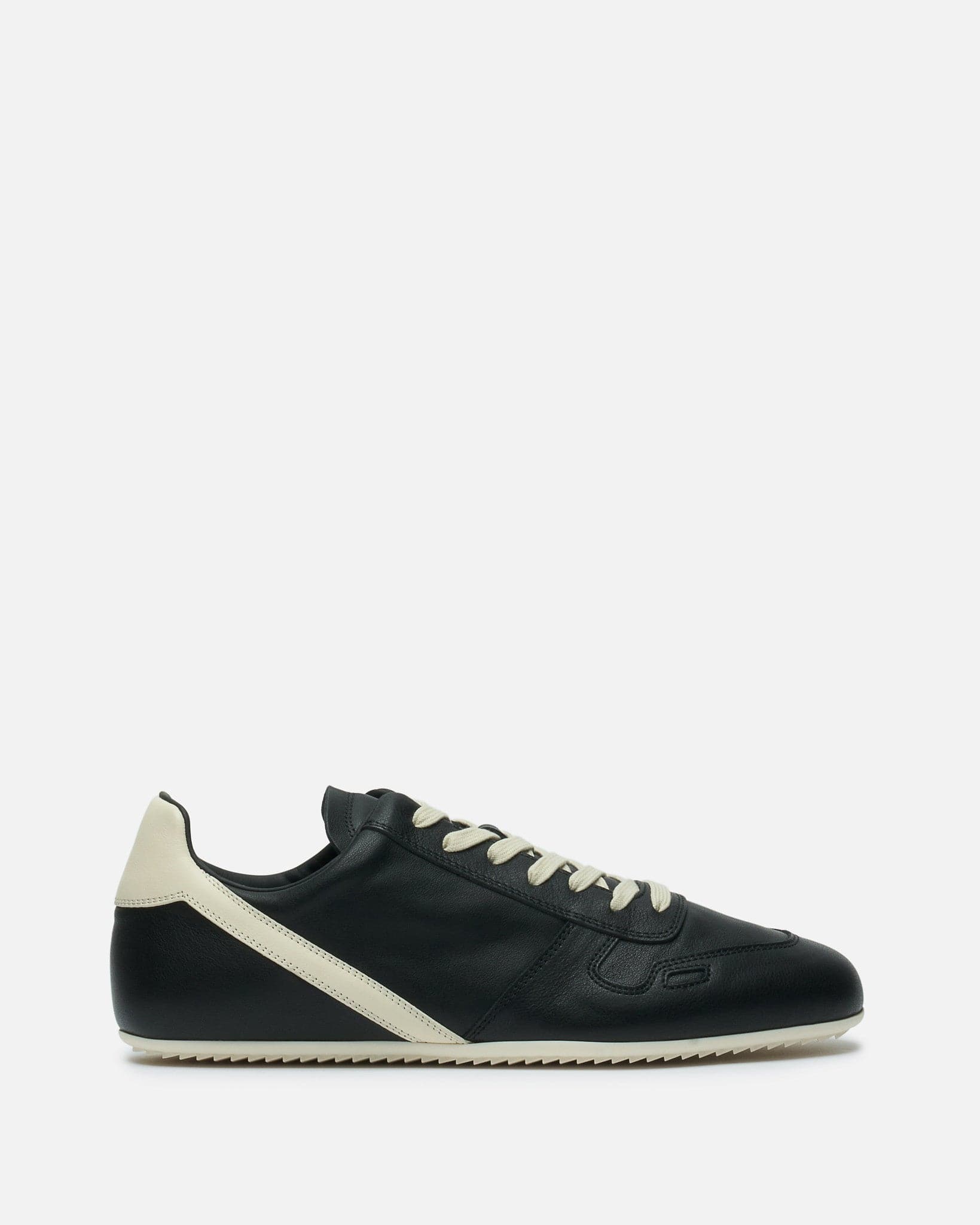 Rick Owens Men's Sneakers Minimal Sneak in Black/Milk
