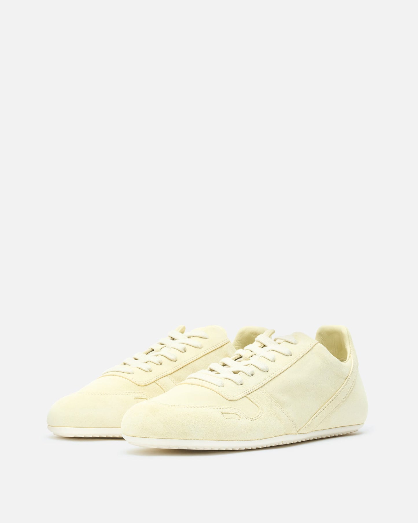 Rick Owens Men's Sneakers Minimal Sneakers in Butter/Milk