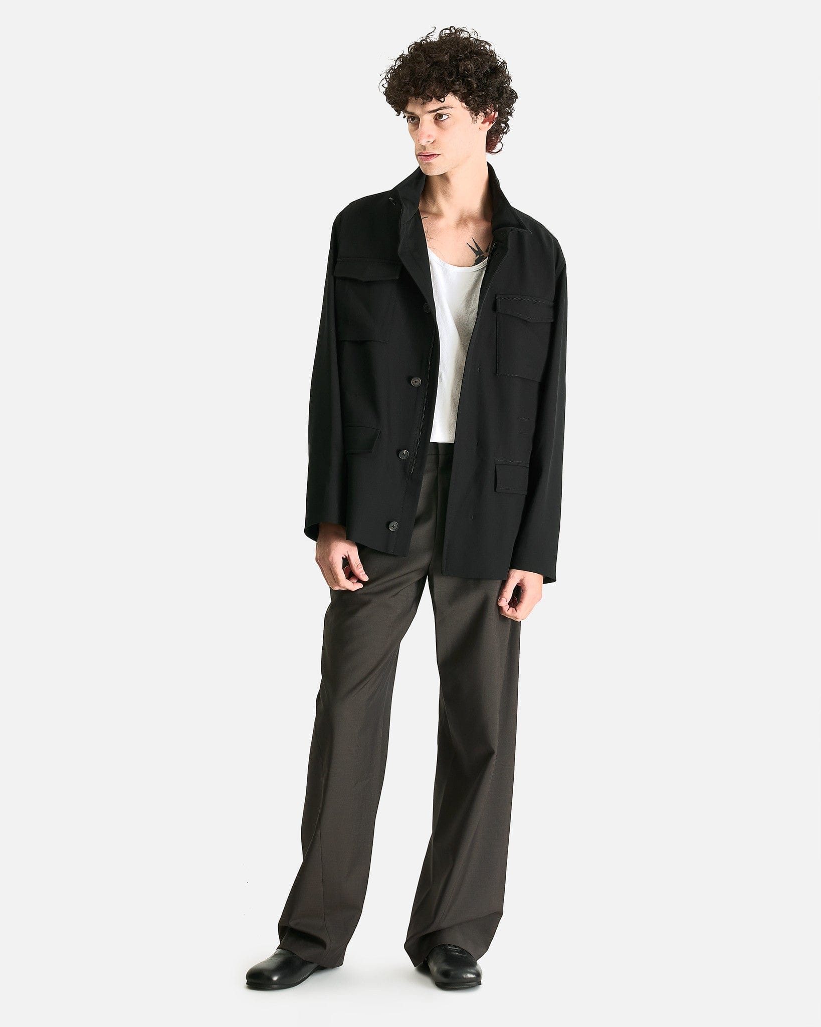 The Row Men's Pants Mista Pant in Dark Brown