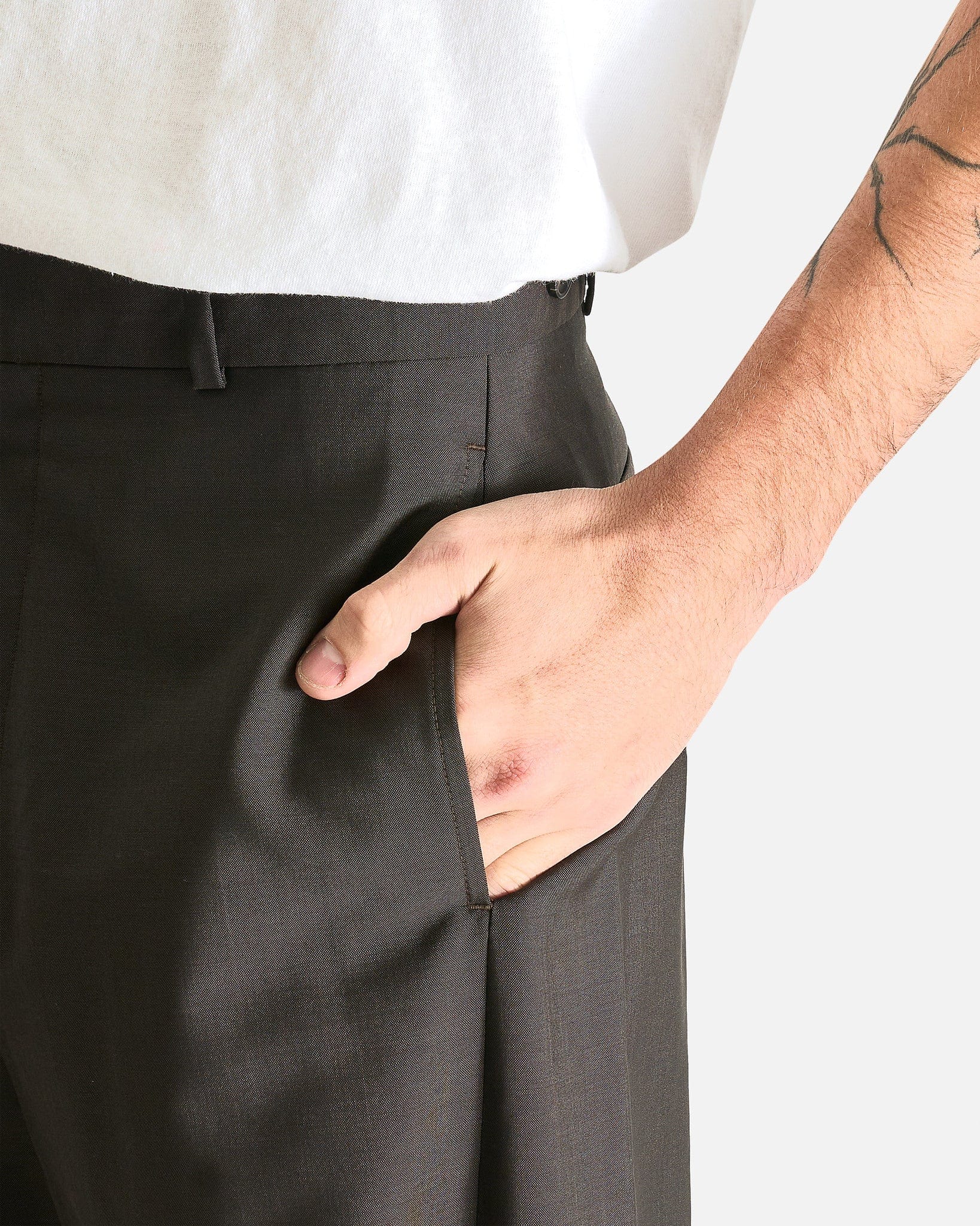 The Row Men's Pants Mista Pant in Dark Brown