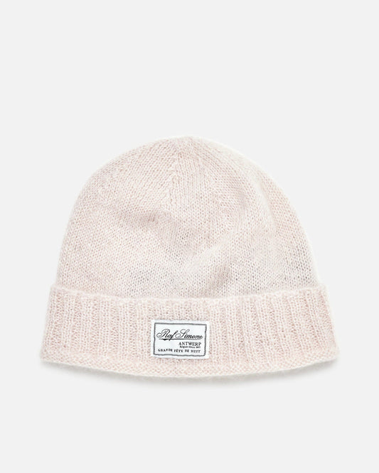 Raf Simons Men's Hats Mohair Beanie in Pink