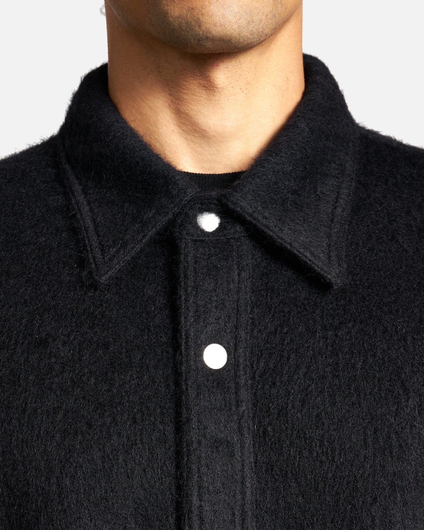 Jil Sander Men's Jackets Mohair Brushed Jersey in Black