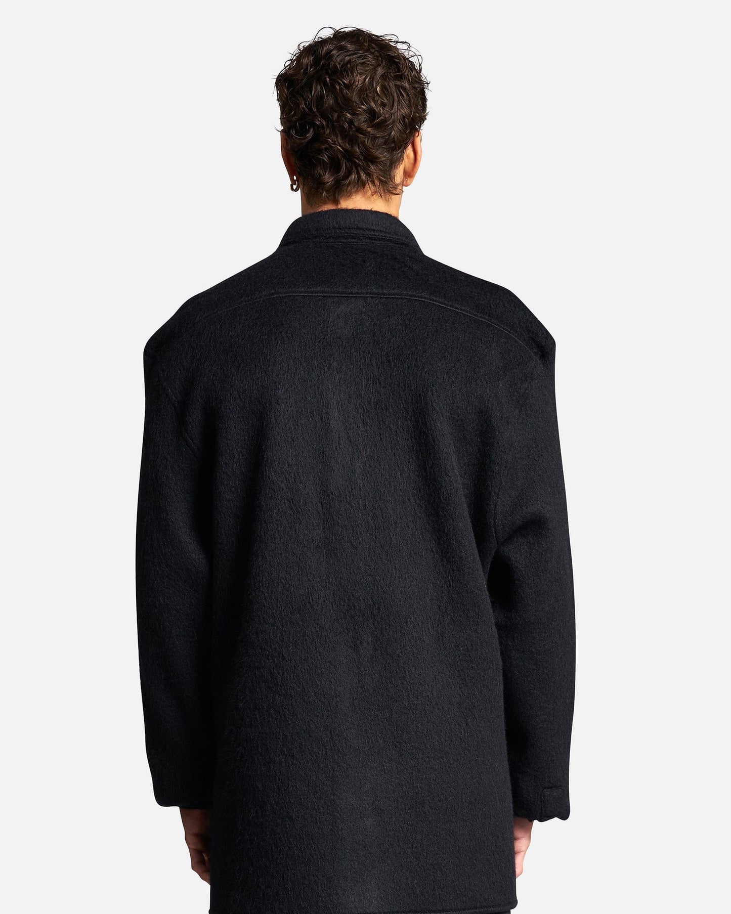 Jil Sander Men's Jackets Mohair Brushed Jersey in Black