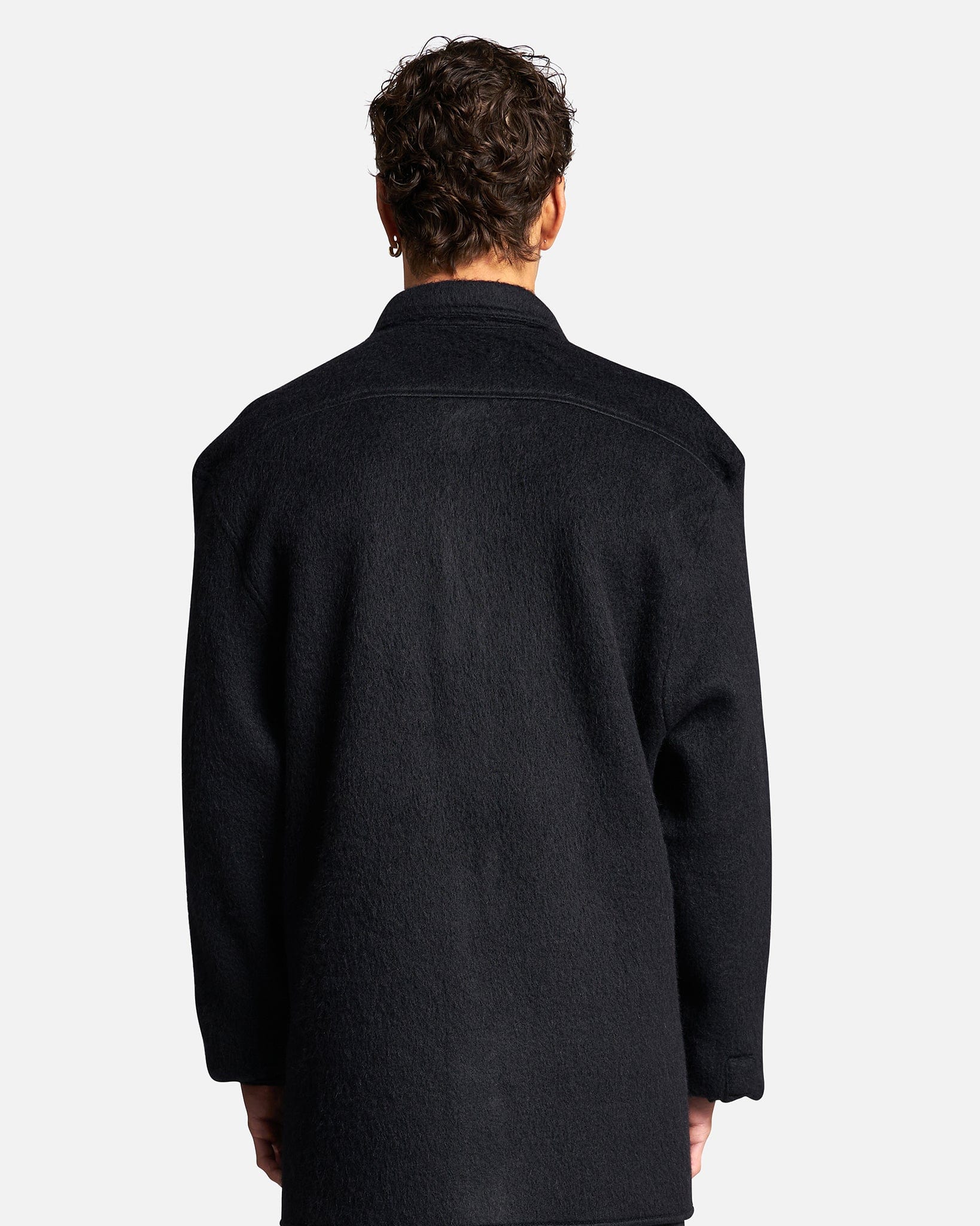 Jil Sander Men's Jackets Mohair Brushed Jersey in Black
