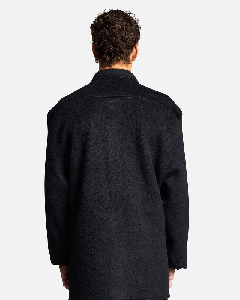 Jil Sander Men's Jackets Mohair Brushed Jersey in Black