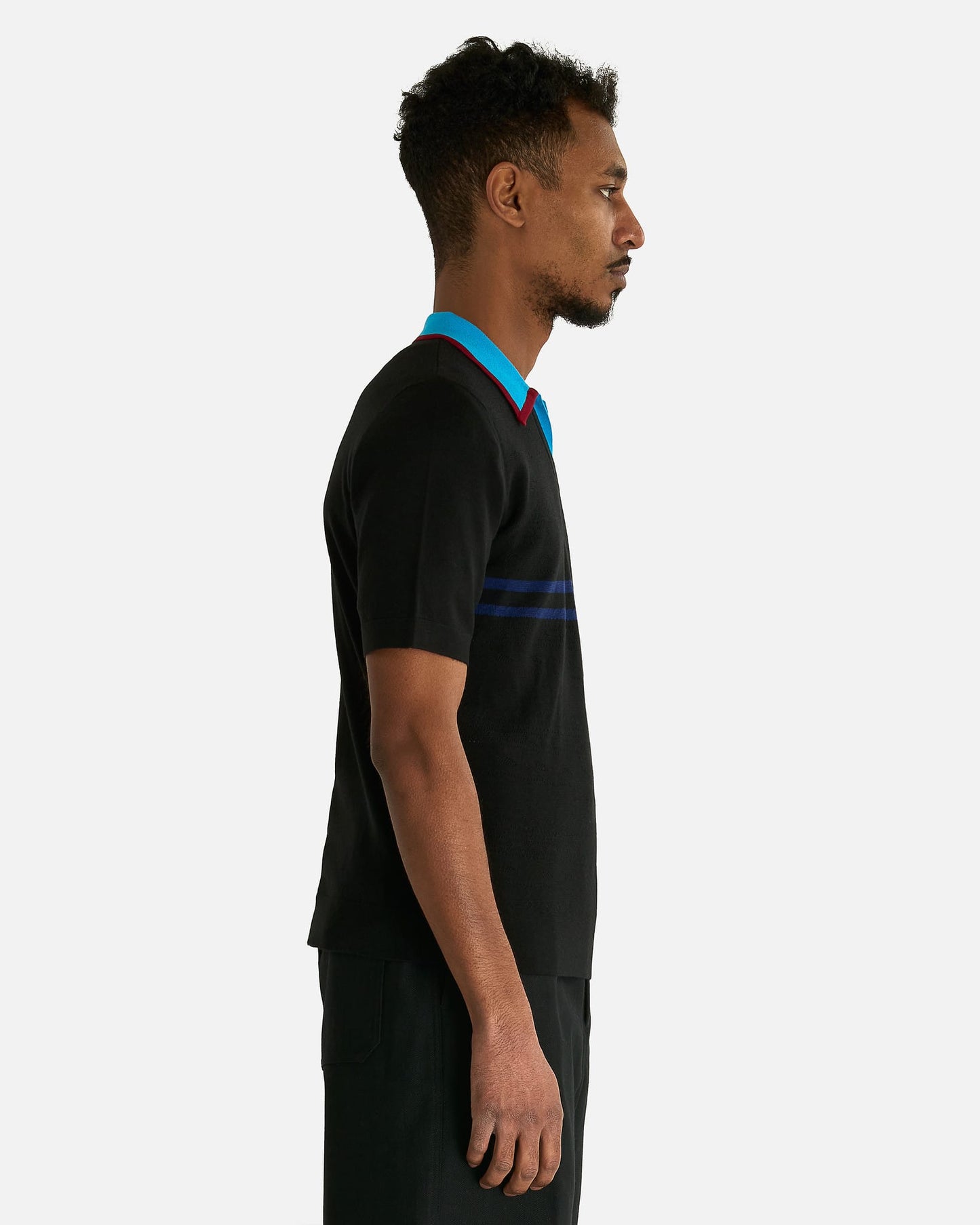 Dries Van Noten Men's Shirts Molar MK Polo in Black