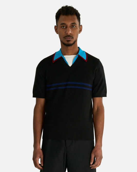 Dries Van Noten Men's Shirts Molar MK Polo in Black