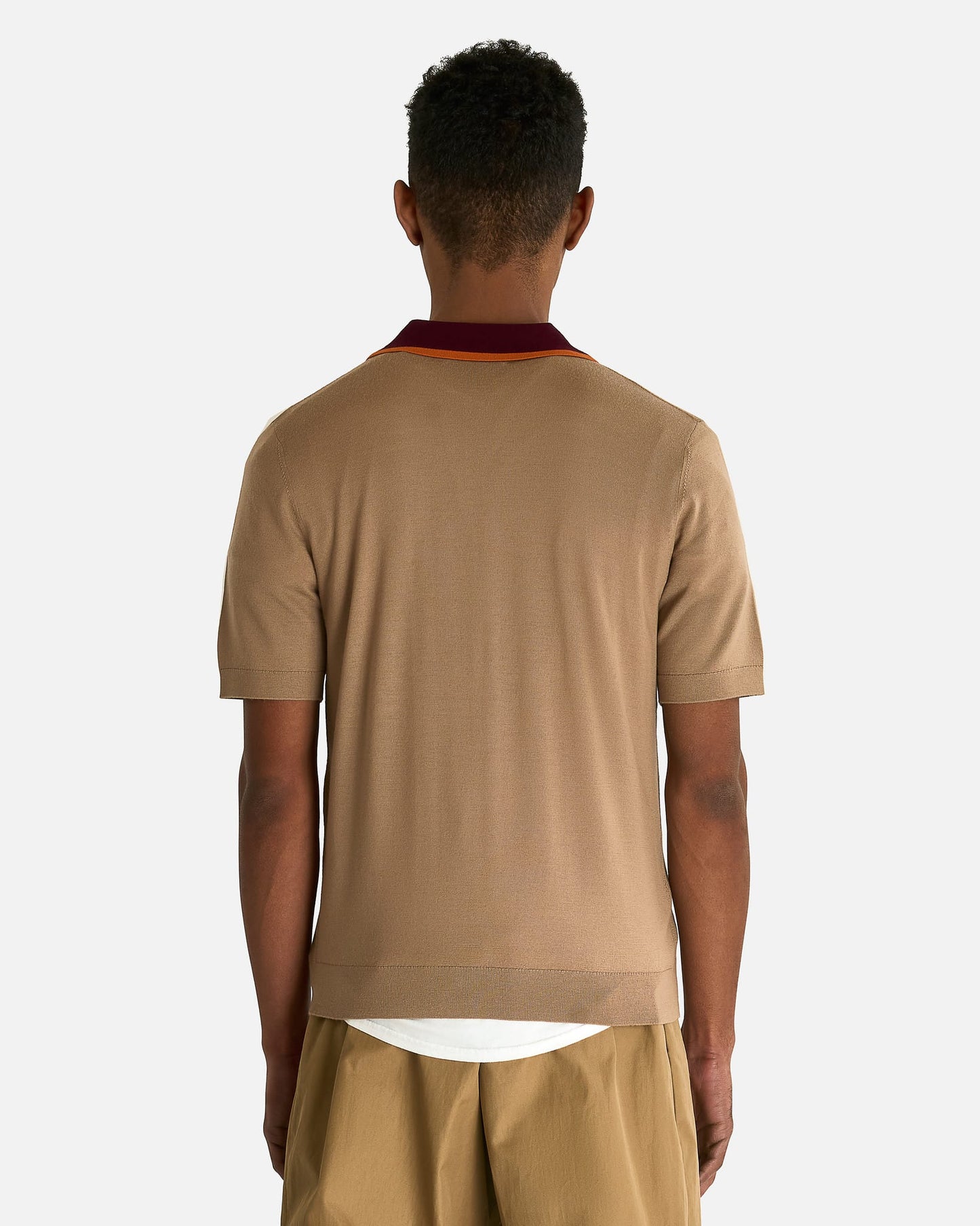 Dries Van Noten Men's Shirts Molar MK Polo in Camel
