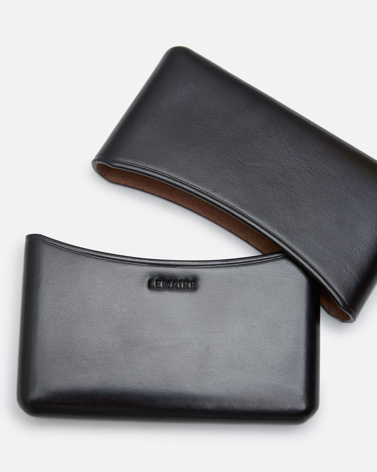 LEMAIRE Leather Goods OS Molded Card Holder in Ristretto