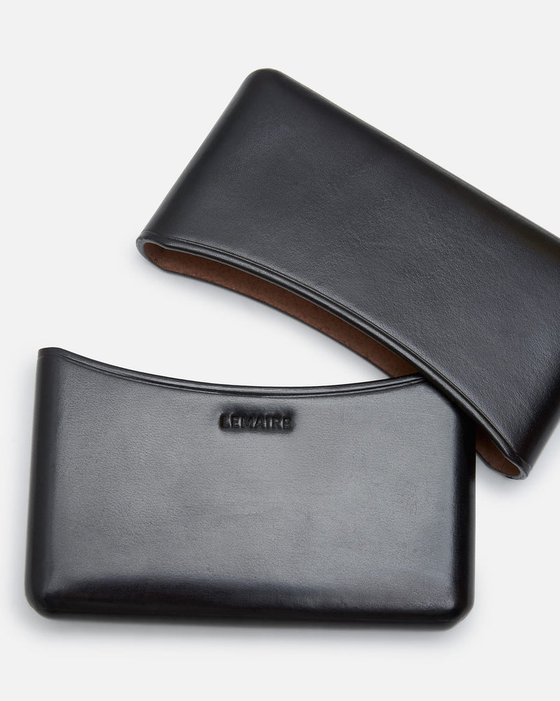 LEMAIRE Leather Goods OS Molded Card Holder in Ristretto