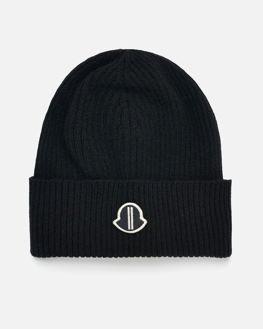 Rick Owens Men's Hats O/S Moncler Beanie in Black