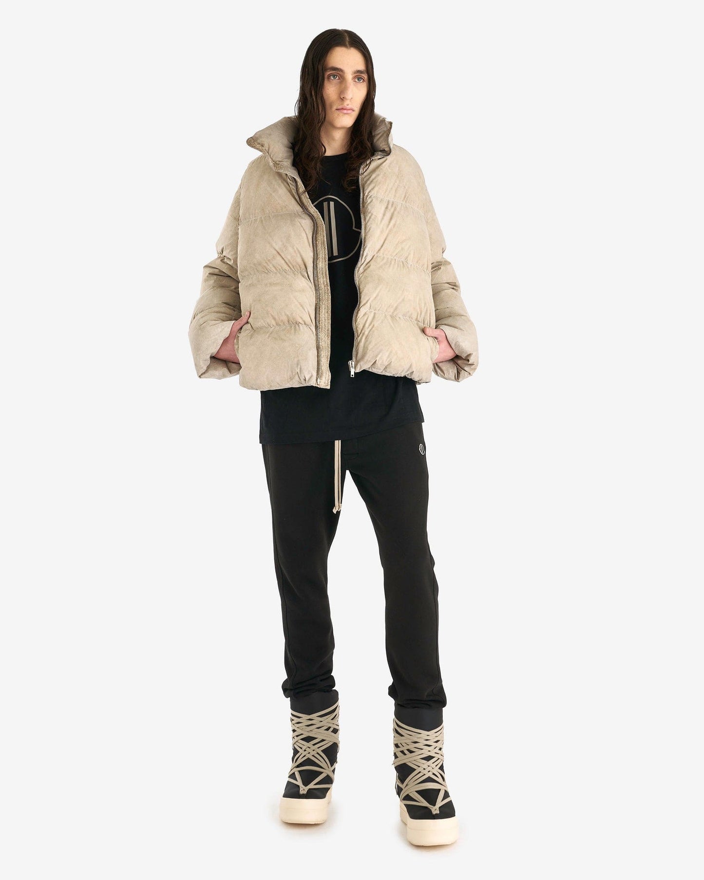 Rick Owens Men's Jackets Moncler Cyclopic Jacket in Dirt