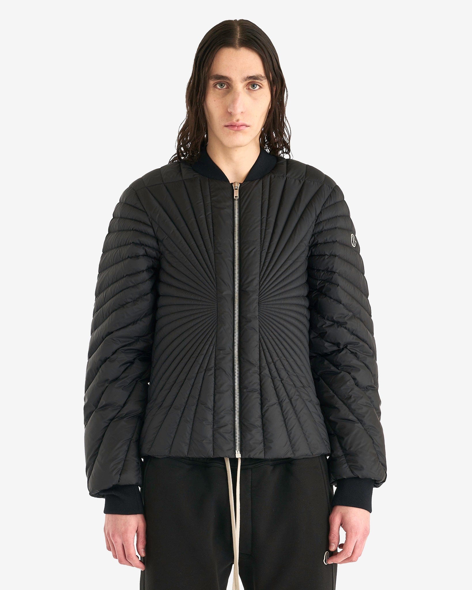Rick Owens Men's Jackets Moncler Radiance Flight Jacket in Black