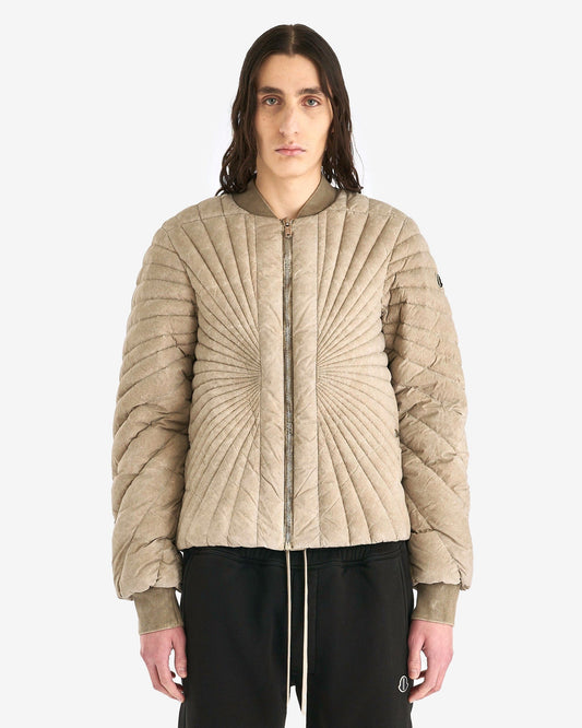 Rick Owens Men's Jackets Moncler Radiance Flight Jacket in Dirt