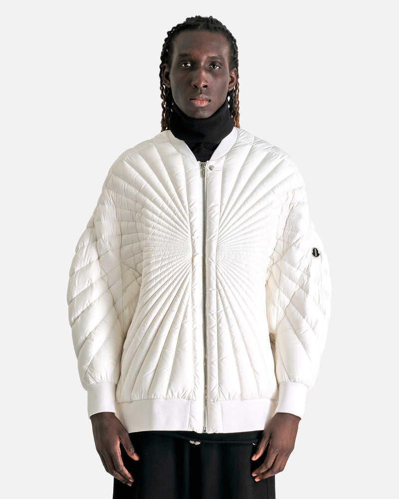 Rick Owens Men's Jackets Moncler Radiance Peter Jacket in Milk