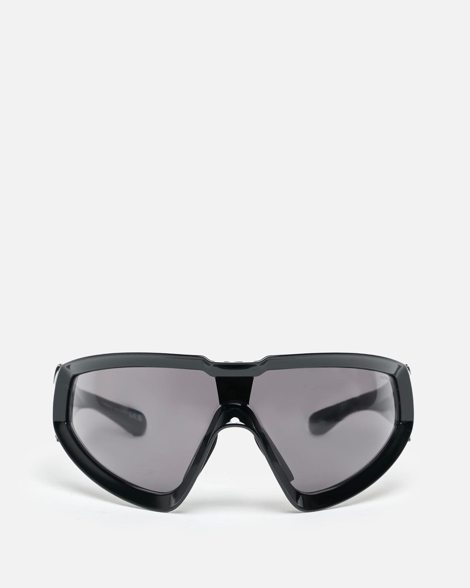 Rick Owens Eyewear O/S Moncler Sunglasses Shiny Wrapid in Black