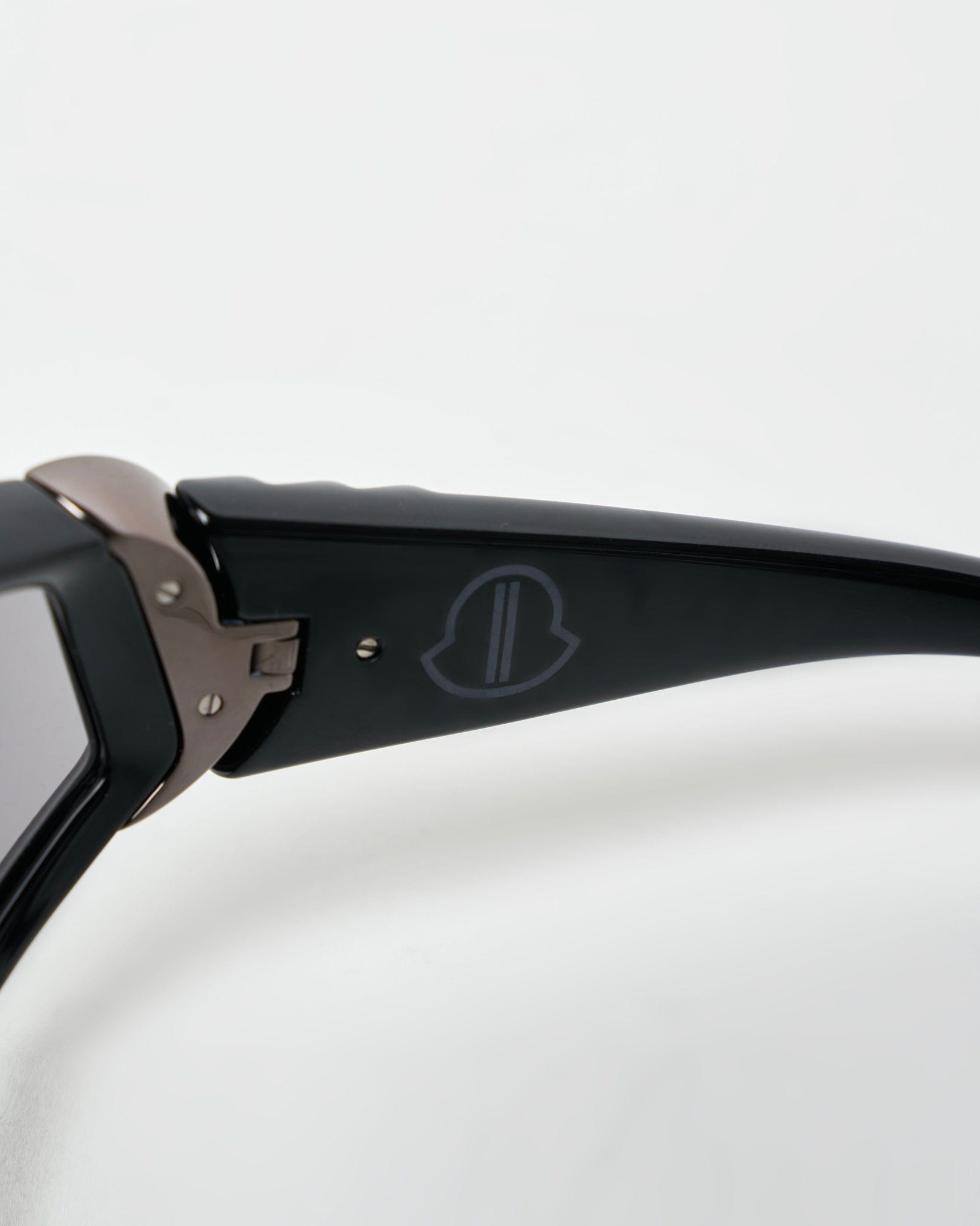 Rick Owens Eyewear O/S Moncler Sunglasses Shiny Wrapid in Black