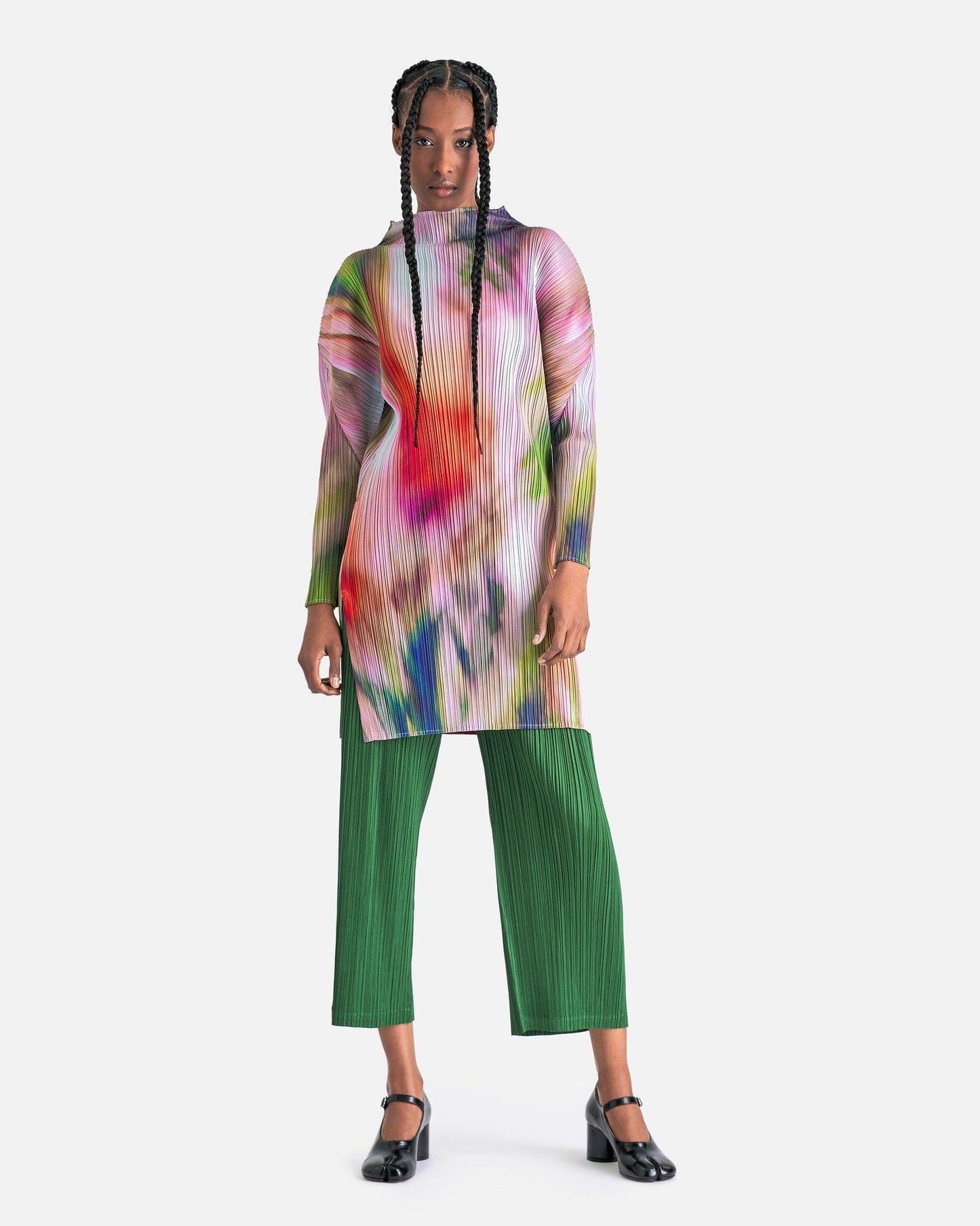 Pleats Please Issey Miyake Women Pants Monthly Colors: February Pants in Green