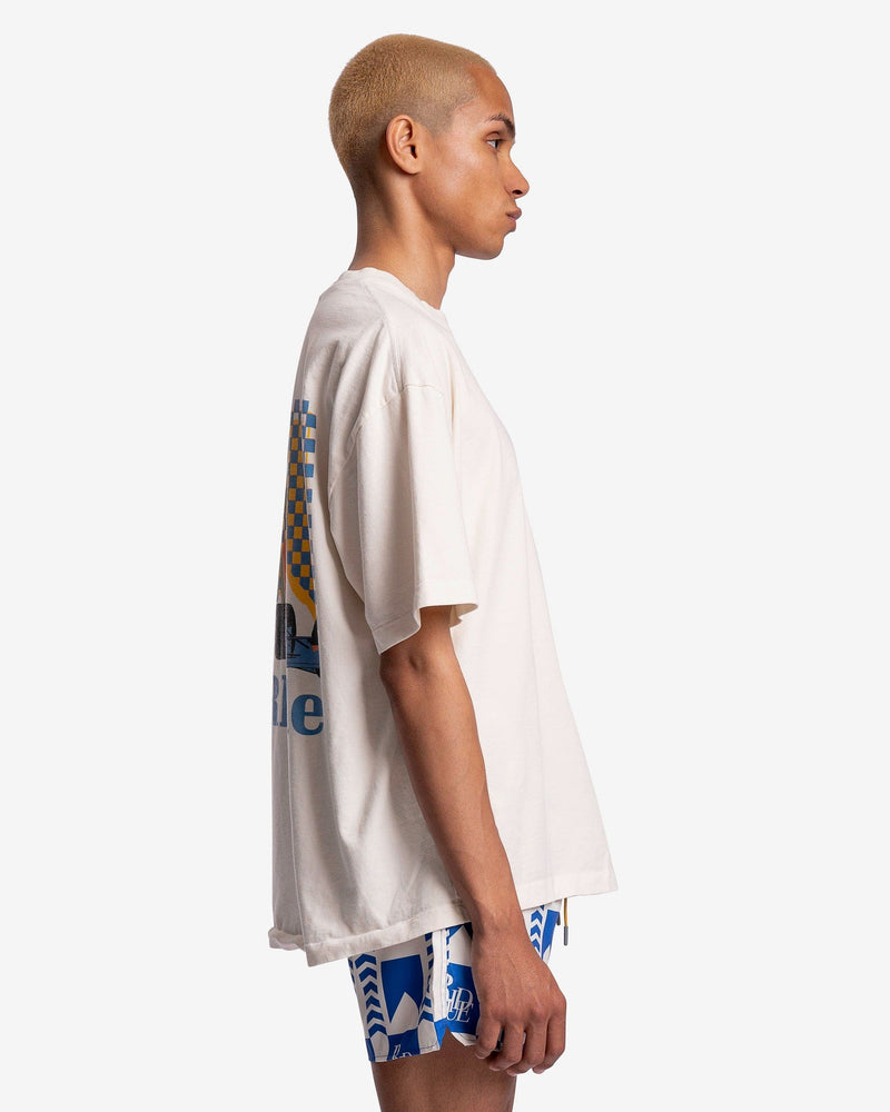 Rhude Men's T-Shirts Moonlight Tropics T-Shirt in Vintage White