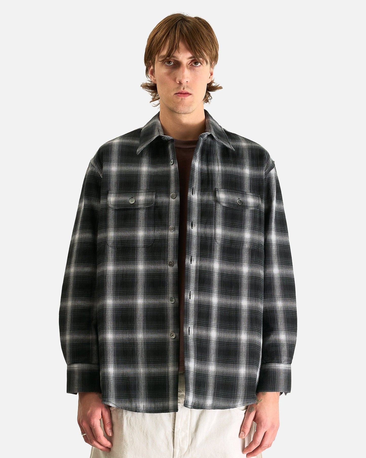 Our Legacy Men's Shirts Moss Shirt in Shadow Trial Check