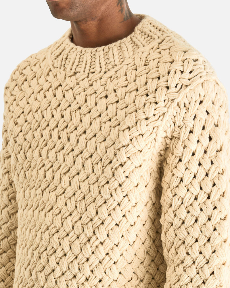 Dries Van Noten Men's Sweater Motel M.K. Sweater in Ecru
