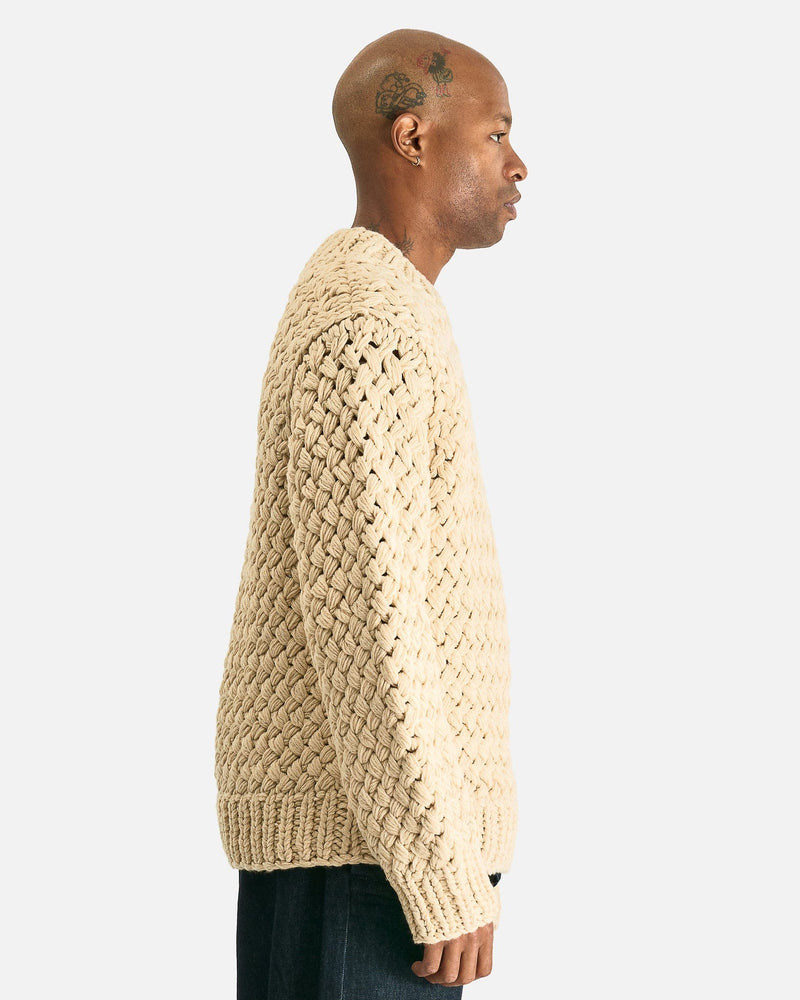 Dries Van Noten Men's Sweater Motel M.K. Sweater in Ecru