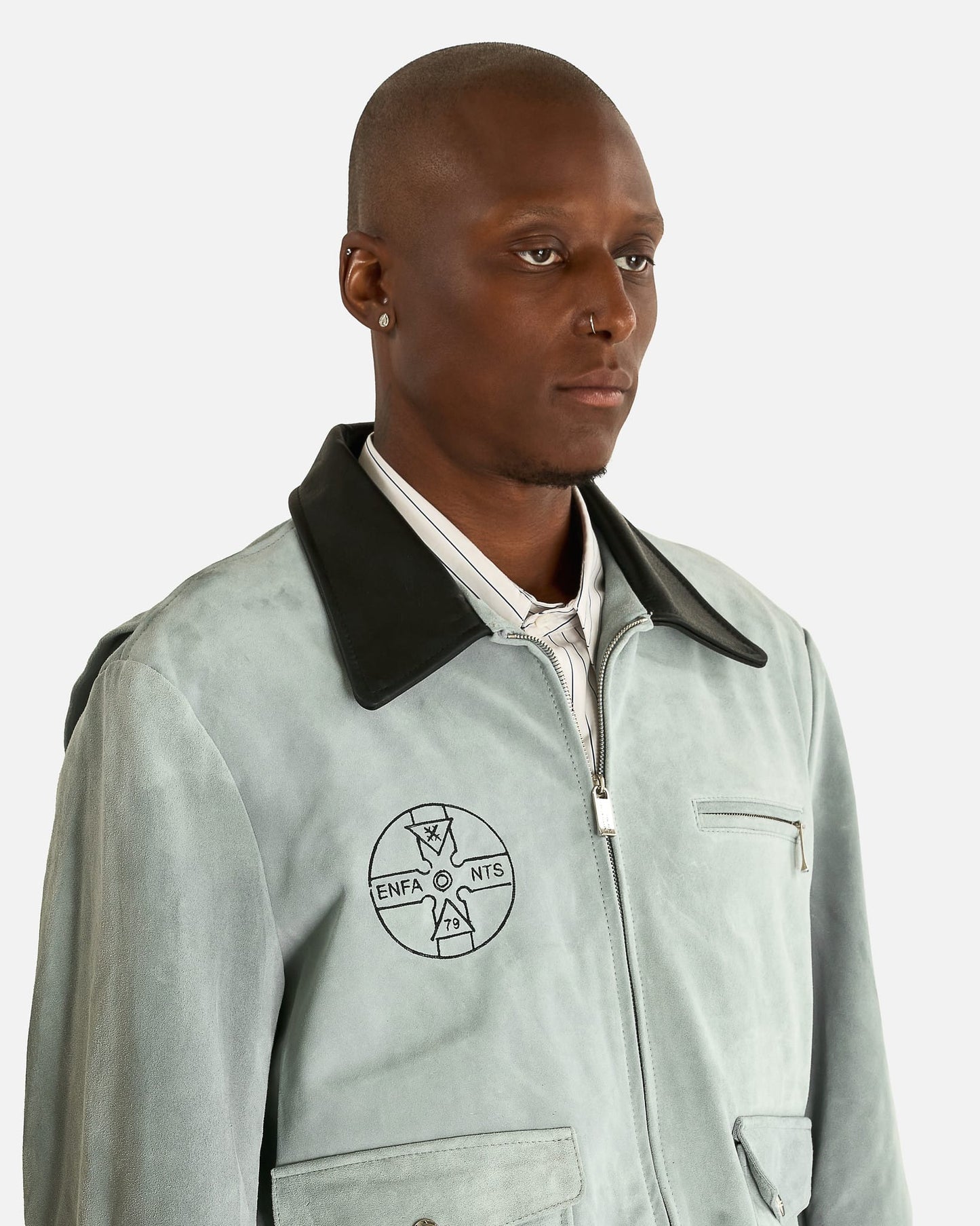 Enfants Riches Deprimes Men's Jackets Mother and Child Jacket in Light Grey/Black