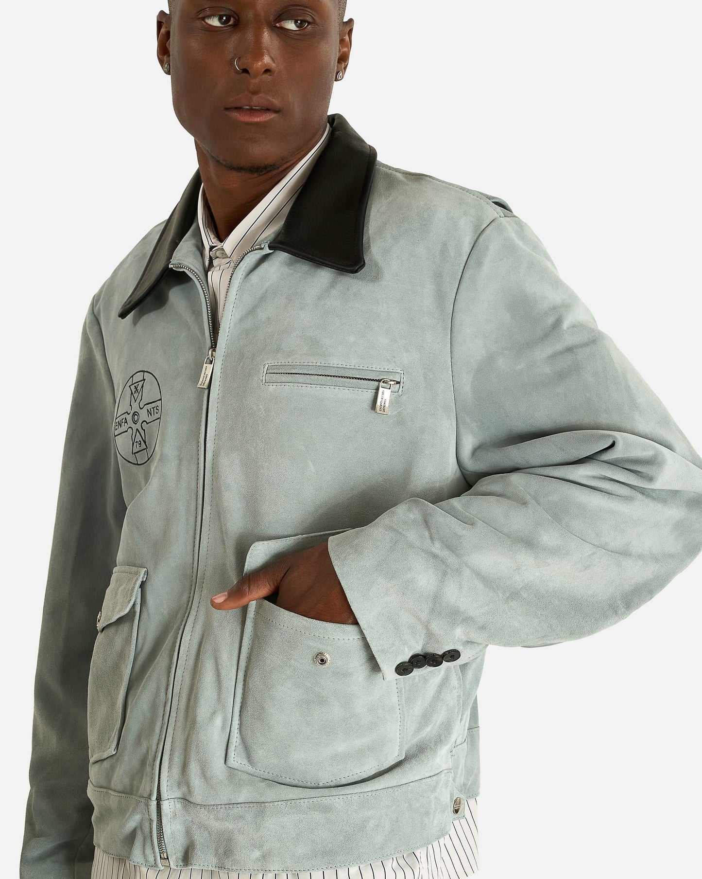 Enfants Riches Deprimes Men's Jackets Mother and Child Jacket in Light Grey/Black