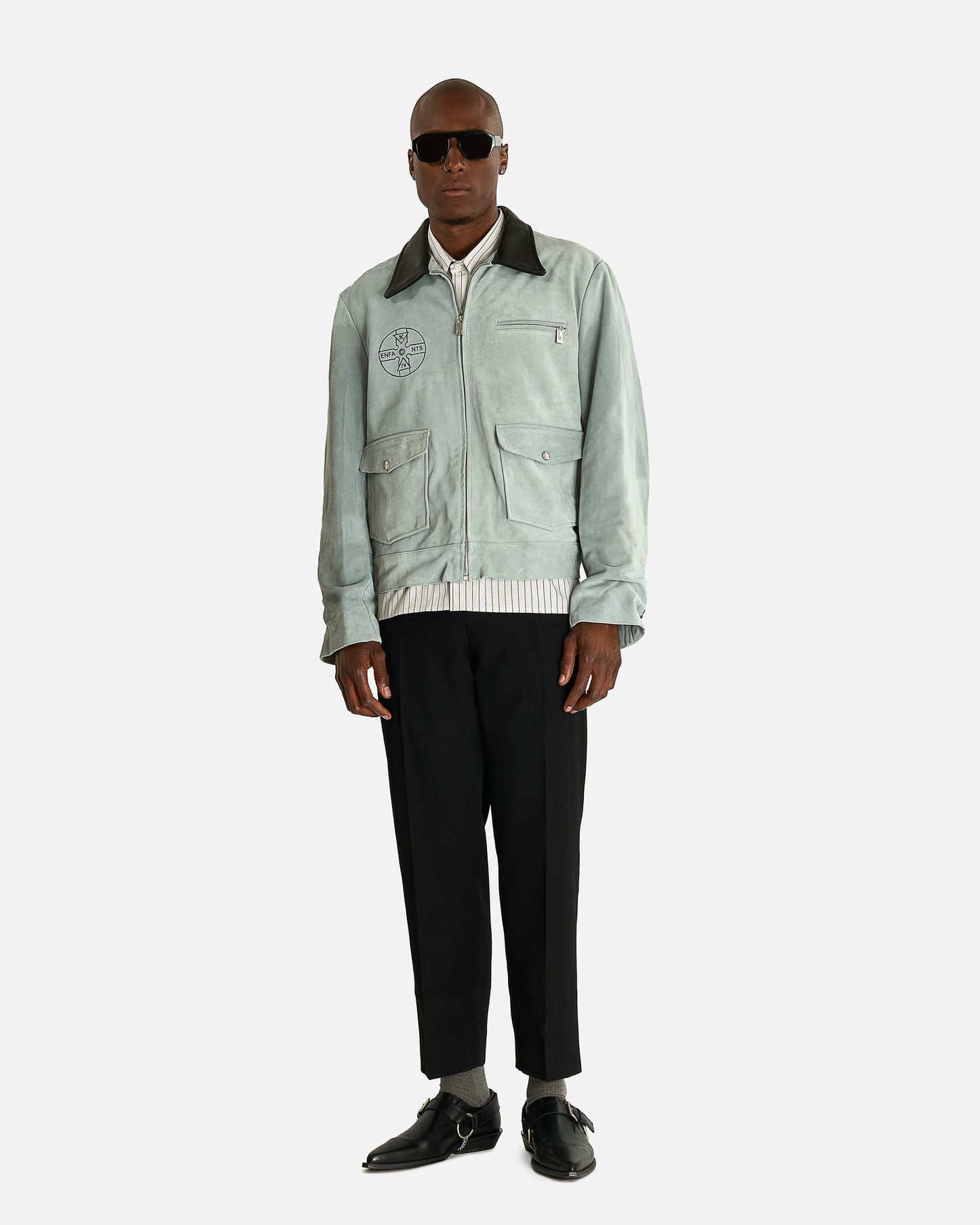Enfants Riches Deprimes Men's Jackets Mother and Child Jacket in Light Grey/Black
