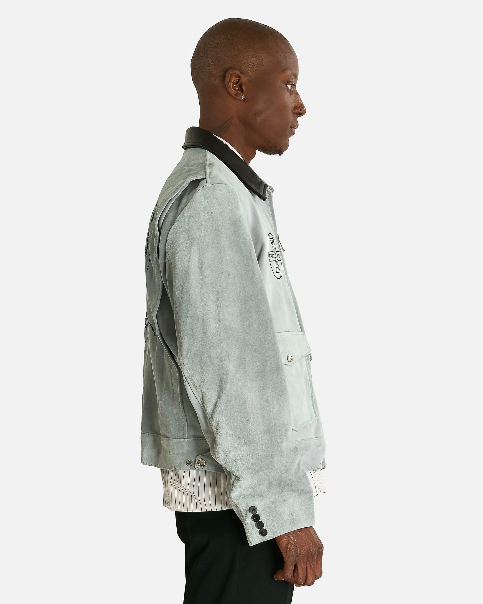 Enfants Riches Deprimes Men's Jackets Mother and Child Jacket in Light Grey/Black