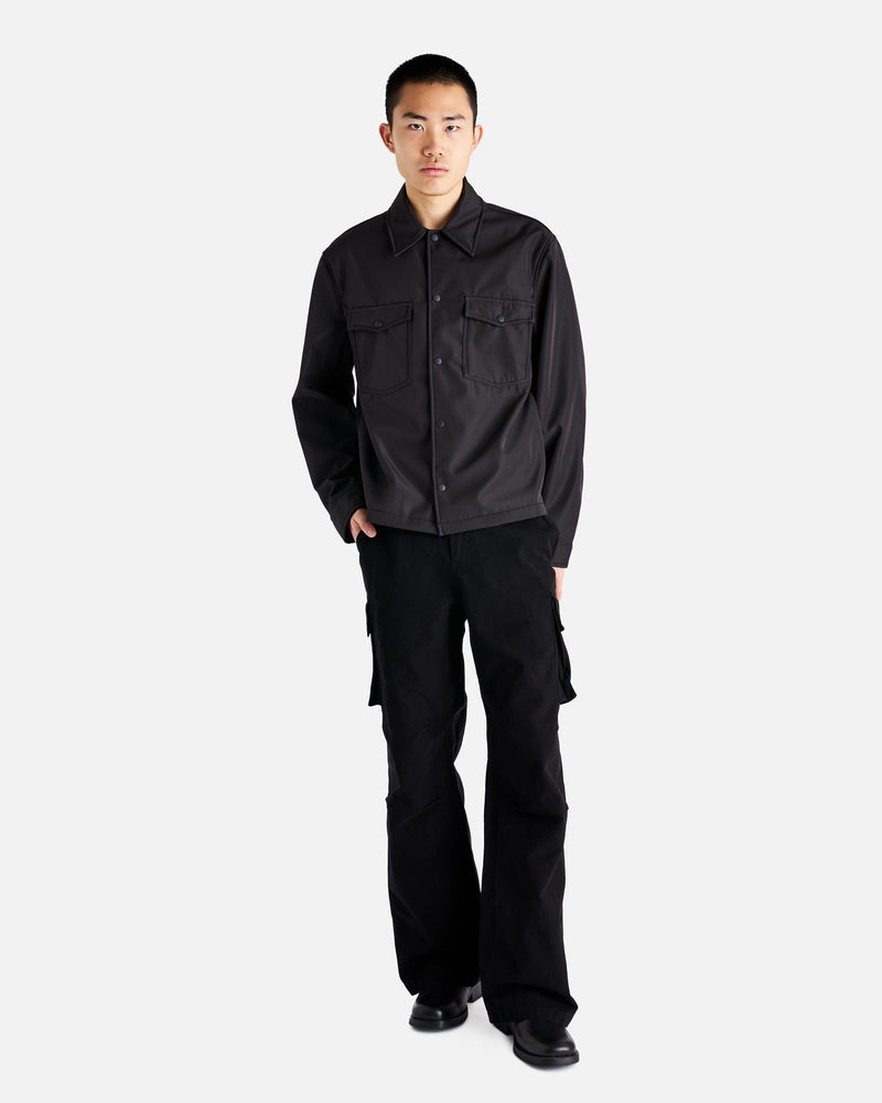 Our Legacy Men's Pants Mount Cargo in Black Canvas