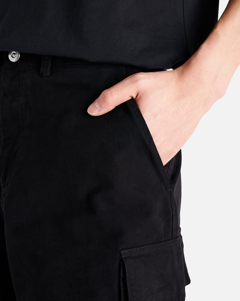 Our Legacy Men's Pants Mount Cargo in Black Canvas