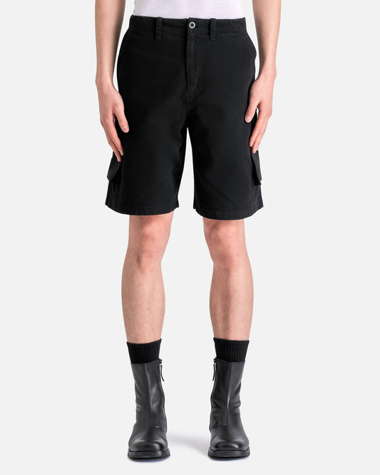 Our Legacy Men's Shorts Mount Shorts in Black Canvas