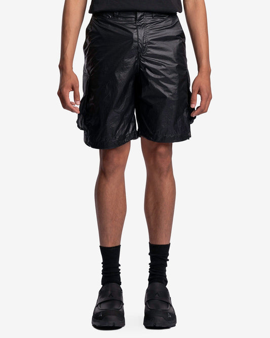 Our Legacy Men's Shorts Mount Shorts in Black Tech Chintz Ripstop