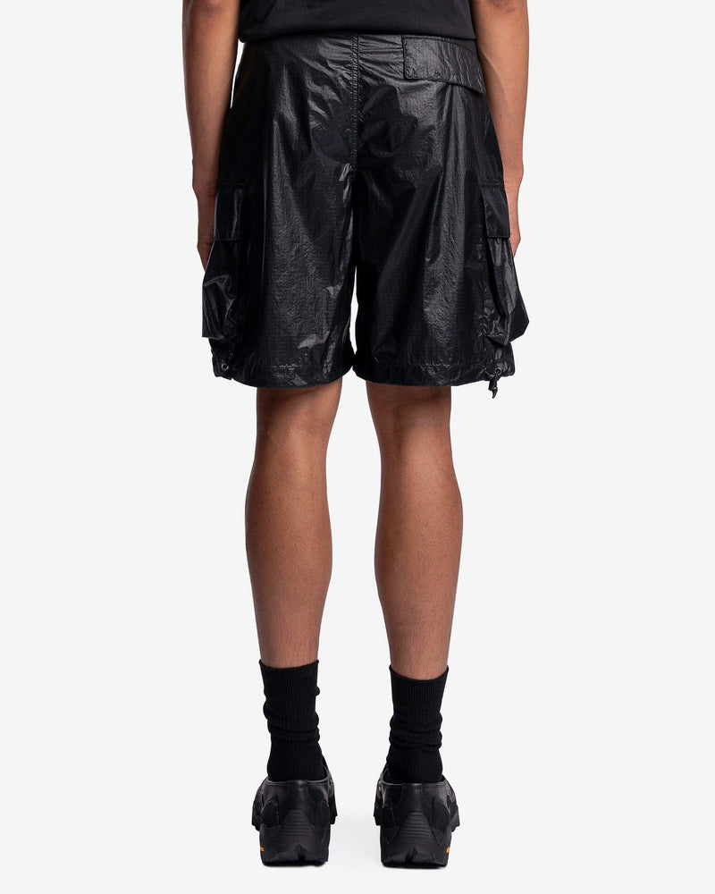 Our Legacy Men's Shorts Mount Shorts in Black Tech Chintz Ripstop