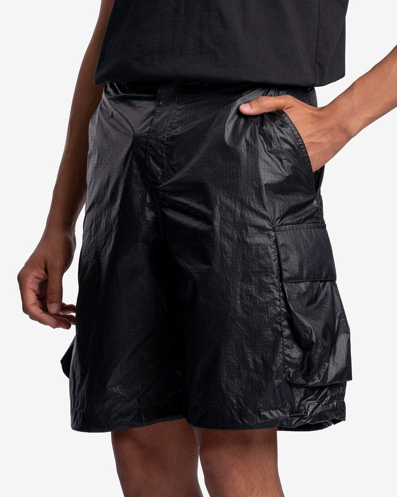 Our Legacy Men's Shorts Mount Shorts in Black Tech Chintz Ripstop