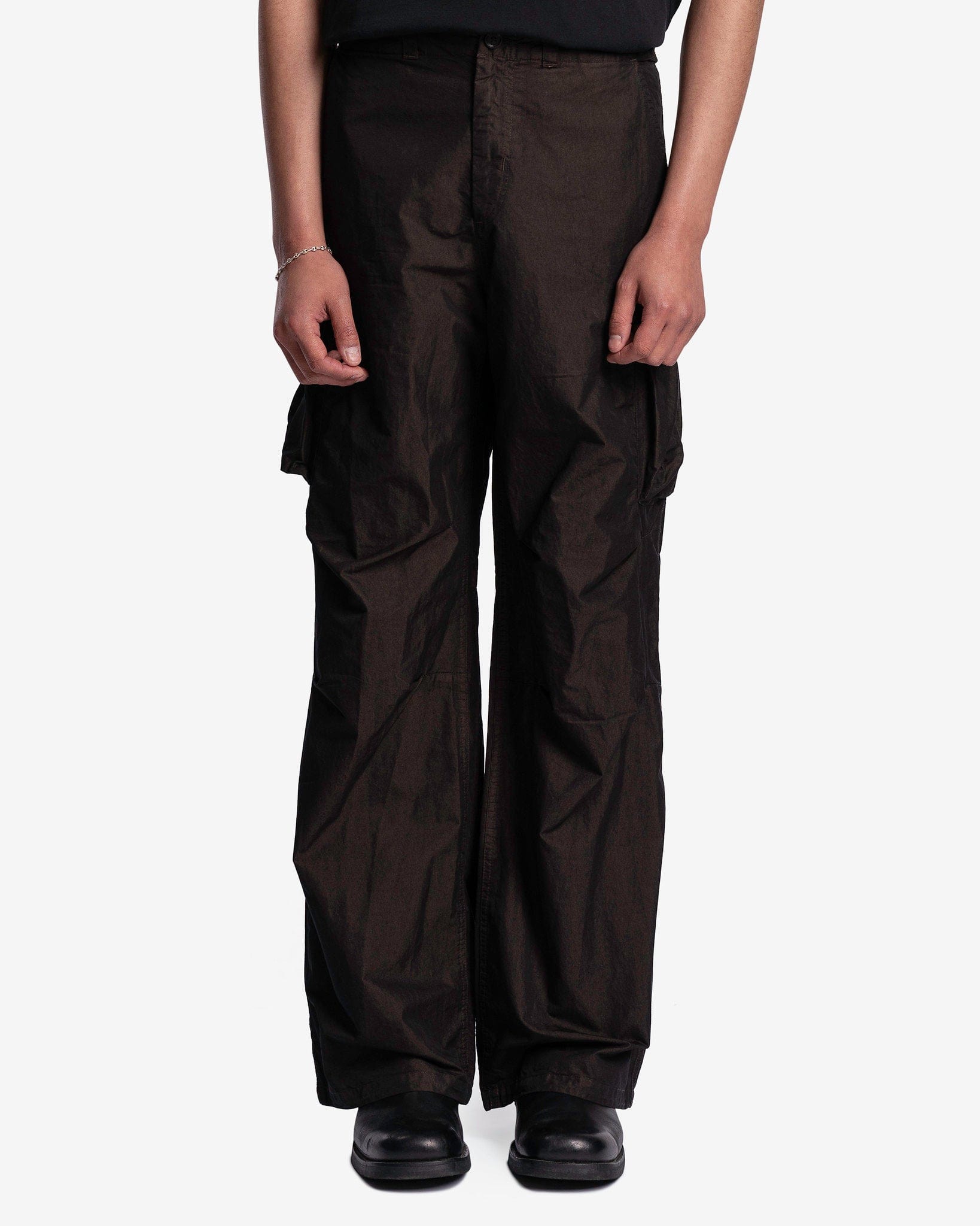 Our Legacy Men's Pants Mount Trouser in Black high Twist Solaro