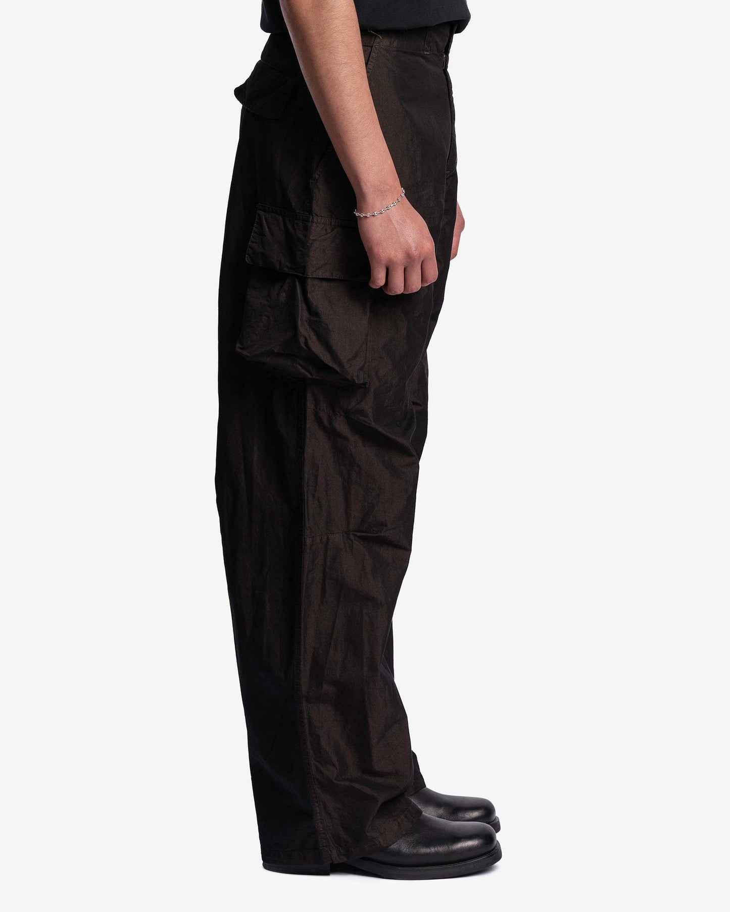 Our Legacy Men's Pants Mount Trouser in Black high Twist Solaro