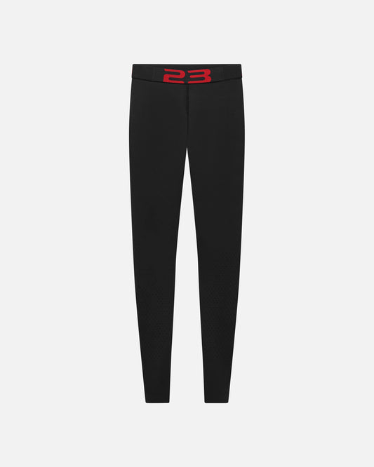 JORDAN Men's Pants Mowalola Knit Tights in Black/Gym Red