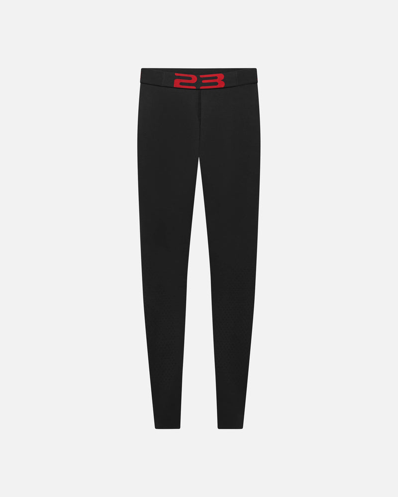 JORDAN Men's Pants Mowalola Knit Tights in Black/Gym Red
