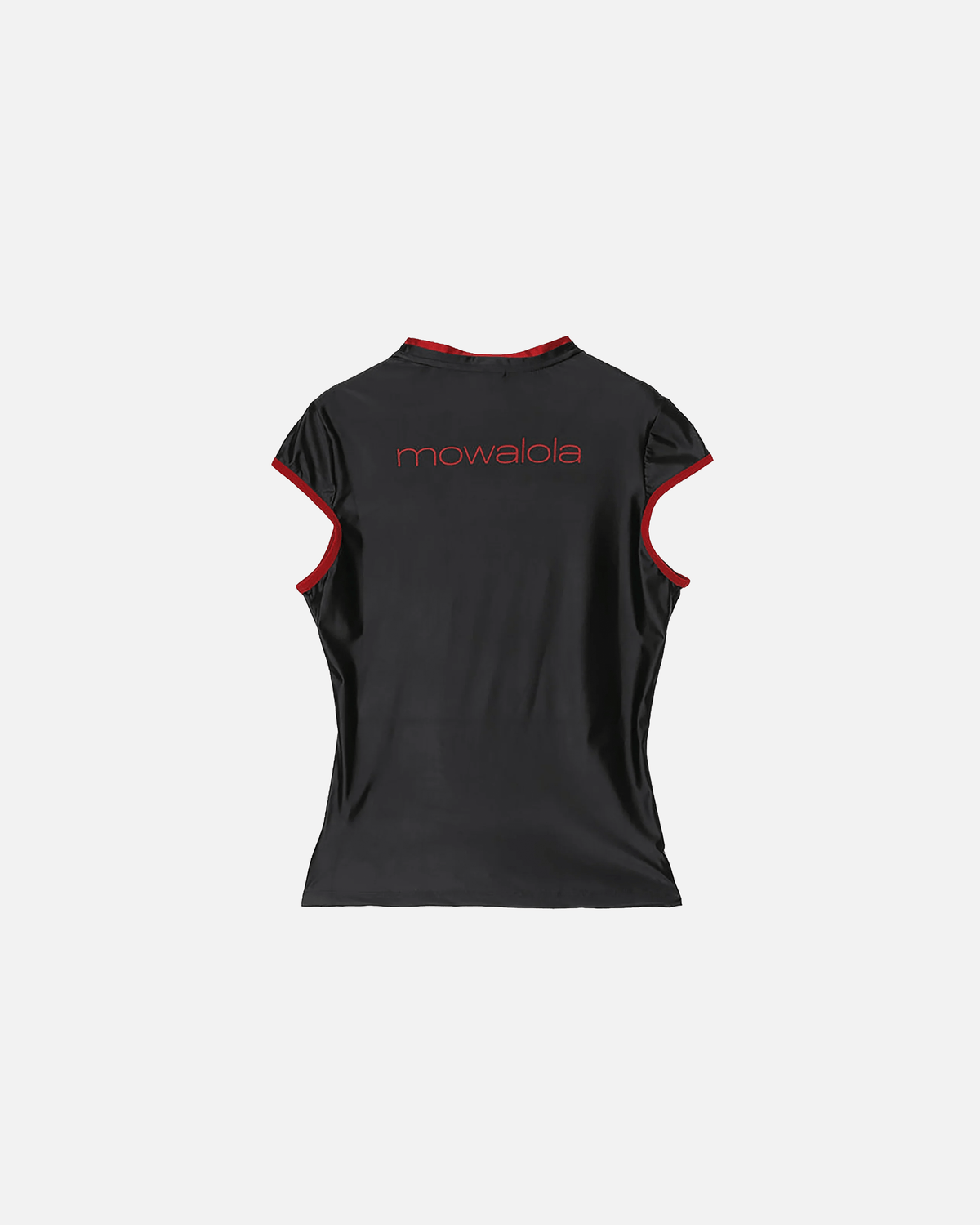 Jordan Mowalola Short Sleeve Top in Black.