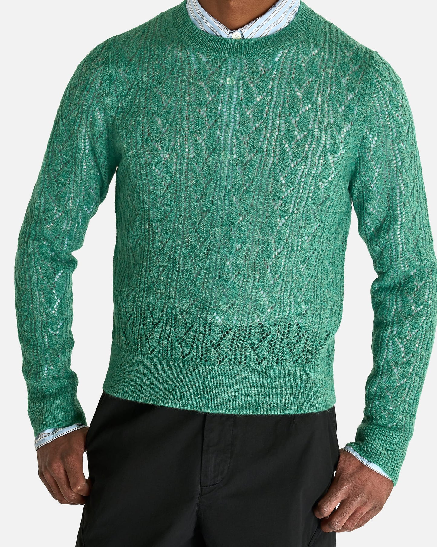 Dries Van Noten Men's Sweater Moxie MK Sweater in Green